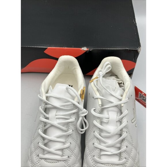 IDA Classica Womens Leather Soccer Cleats Size 7 White Futbol Multi Ground - Picture 6 of 15